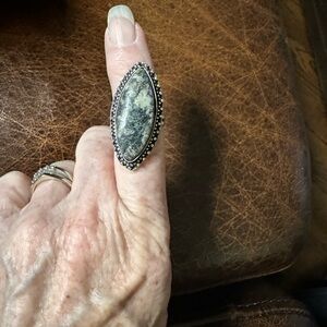 Eudialyte Silver 925 Bohemian gemstone ring